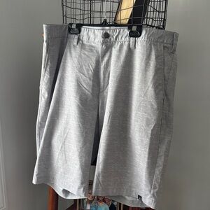 adidas Light Gray Men's Flat Front Golf Shorts